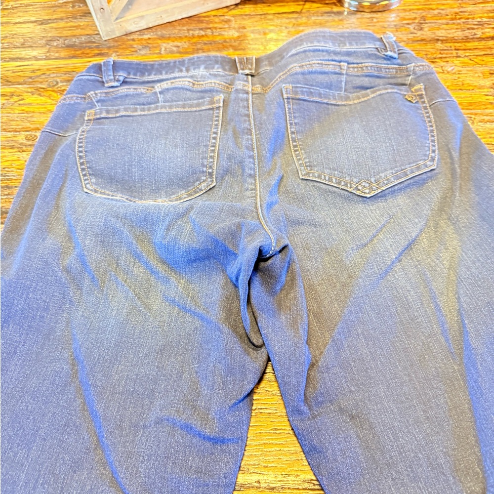 Democracy Classic Blue Women's Blue Jeans 12p Petite “Ab”Solution - Picture 5 of 16